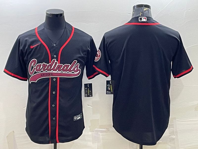 Men Arizona Cardinals Blank Black 2022 Nike Co branded NFL Jerseys